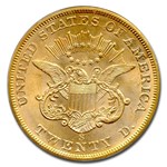 1865-S $20 Liberty Gold Double Eagle MS-63 PCGS (Bro Jonathon)