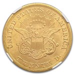 1865-S $20 Liberty Gold Double Eagle MS-64 NGC