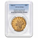 1865-S $20 Liberty Gold Double Eagle XF-40 PCGS