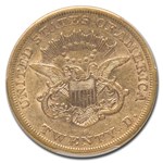 1865-S $20 Liberty Gold Double Eagle XF-45 PCGS