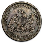 1865-S Liberty Seated Half Dollar Fine