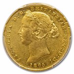 1865-SY Australia Gold Sovereign Victoria AU-53 PCGS