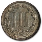 1865 Three Cent Nickel MS-62 NGC