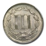 1865 Three Cent Nickel MS-64 PCGS