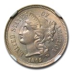 1865 Three Cent Nickel MS-66+ NGC
