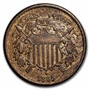 1865 Two Cent Piece BU (Brown)