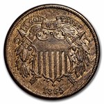 1865 Two Cent Piece BU (Brown)
