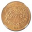 1865 Two Cent Piece MS-66 NGC (Red/Brown)