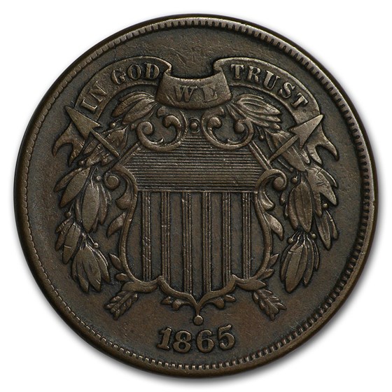 1865 Two Cent Piece VF 1865 Two Cent Piece VF