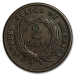 1865 Two Cent Piece VF