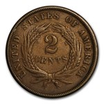 1865 Two Cent Piece XF