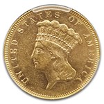 1866 $1 Indian Head Gold AU-55 PCGS
