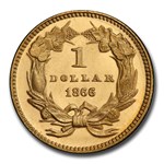 1866 $1 Indian Head Gold PR-66 Cameo PCGS