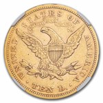 1866 $10 Liberty Gold Eagle XF-40 NGC (Motto)