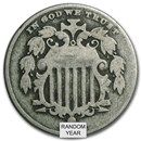 1866-1883 Shield Nickel Avg Circ
