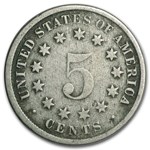 1866-1883 Shield Nickel Avg Circ