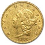 1866 $20 Liberty Gold Double Eagle w/Motto XF-45 NGC