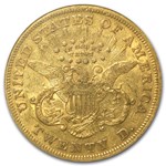 1866 $20 Liberty Gold Double Eagle w/Motto XF-45 NGC