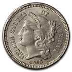 1866 3 Cent Nickel BU
