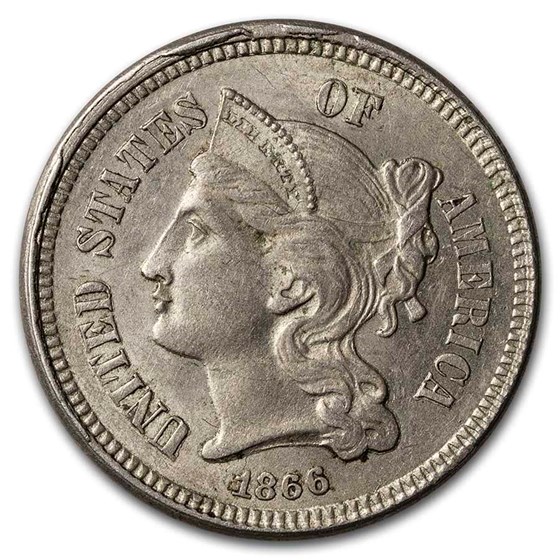 1866 3 Cent Nickel BU 1866 3 Cent Nickel BU