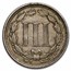1866 3 Cent Nickel VF