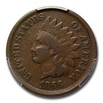 1866 Indian Head Cent Fine-15 PCGS (Brown)