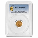 1866 Indian Head Cent MS-64 PCGS (Red/Brown)