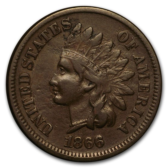 1866 Indian Head Cent VF 1866 Indian Head Cent VF