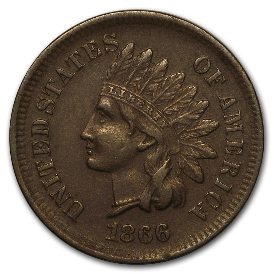 1866 Indian Head Cent XF
