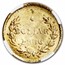 1866 Liberty Round 25 Cent Gold MS-66 NGC (BG-804)