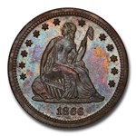 1866 Liberty Seated Quarter Pattern PR-65 PCGS (Brown, J-537)