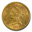 1866-S $10 Liberty Gold Eagle AU-55+ PCGS (Motto)