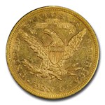 1866-S $10 Liberty Gold Eagle AU-55+ PCGS (Motto)