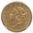 1866-S $20 Liberty Gold Double Eagle w/Motto AU-55 NGC