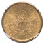 1866-S $20 Liberty Gold Double Eagle w/Motto AU-55 NGC