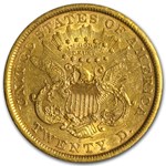 1866-S $20 Liberty Gold Double Eagle w/Motto XF-45 PCGS