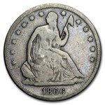 1866-S Liberty Seated Half Dollar VG