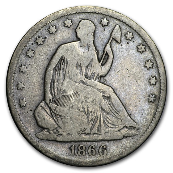 1866-S Liberty Seated Half Dollar VG 1866-S Liberty Seated Half Dollar VG