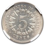 1866 Shield Nickel MS-66+ NGC