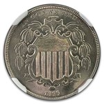 1866 Shield Nickel w/Rays MS-64 NGC