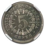 1866 Shield Nickel w/Rays MS-64 NGC