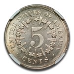 1866 Shield Nickel w/Rays MS-65 NGC