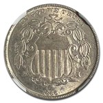 1866 Shield Nickel w/Rays MS-65 NGC