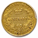 1866-SY Australia Gold Sovereign Victoria VF-30 PCGS