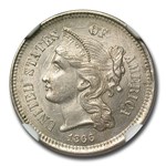 1866 Three Cent Nickel MS-63 NGC
