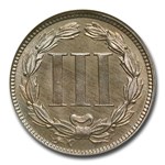 1866 Three Cent Nickel MS-65 NGC