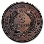 1866 Two Cent Piece BU
