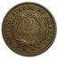 1866 Two Cent Piece Fine