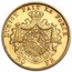 1867-1882 Belgium Gold 20 Francs Leopold II Avg Circ