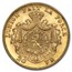 1867-1914 Belgium Gold 20 Francs Leopold II (AU)